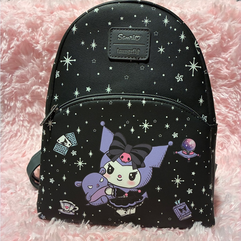 Sanrio x Loungefly Glow in the Dark Kuromi Mini Backpack